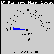 10 Minute Average Wind Speed